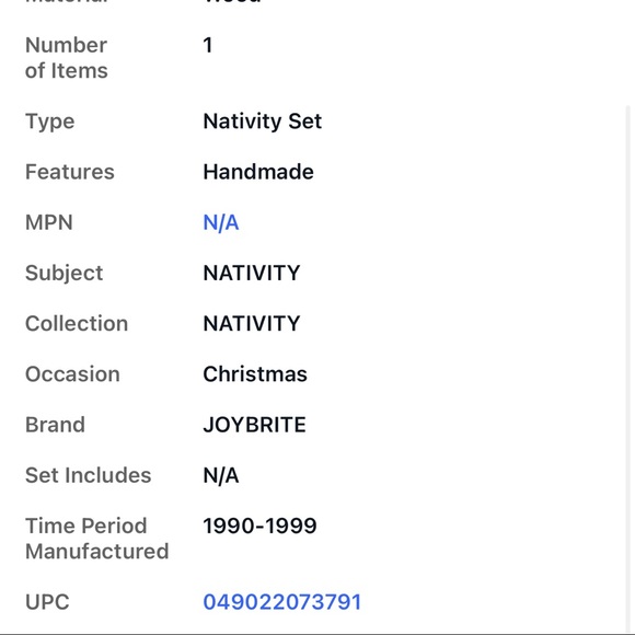 JoyBrite Vintage Hand Carved Nativity Scene Olive Wood Made in Israel New - Picture 7 of 8